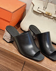 hm glam 60 all black calfskin