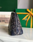 VENDÔME COSMETIC POUCH 17 IN NAVY BLUE GOYARDINE CANVAS AND CALFSKIN TRIM