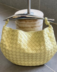 SARDINE 33 WITH CHAIN IN YELLOW CREAM LAMBSKIN