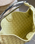 SARDINE 33 WITH CHAIN IN YELLOW CREAM LAMBSKIN