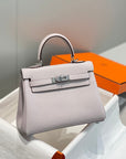 HM Mini Kelly 20cm Pink Togo Leather Silver Hardware