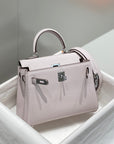 HM Mini Kelly 20cm Pink Togo Leather Silver Hardware