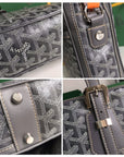 AMBASSADE DOCUMENT CASE 35 IN GRAY GOYARDINE CANVAS