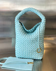 CABAT BUCKET 35 IN BLUE SKY LAMBSKIN