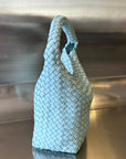 CABAT BUCKET 35 IN BLUE SKY LAMBSKIN