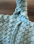 CABAT BUCKET 35 IN BLUE SKY LAMBSKIN