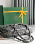 AMBASSADE DOCUMENT CASE 35 IN GRAY GOYARDINE CANVAS