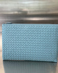 INTRECCIATO 30 IN SKY BLUE LAMBSKIN