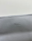 LEGER BACKPACK 37 IN GRAY GOYARDINE CANVAS WITH CALFSKIN TRIM