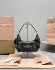 PUCKET BAG 21 IN MOCHA BROWN CALFSKIN