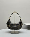 PUCKET BAG 21 IN MOCHA BROWN CALFSKIN