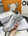 CD Chrono Sneaker Grey Mesh Fabric And Calfskin