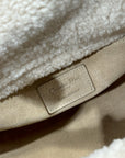 CD Lady 24 Camel Cowhide And Fur Gold Hardware