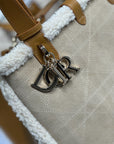 CD Toujours 28.5 Camel Brown Cowhide And Fur Gold Hardware