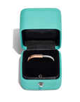 LOCK RING TOW-FINGER ROSE AND WHITE GOLD DIAMONDS