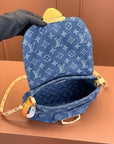 LV Sunset 27cm Monogram Blue Denim