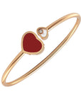 HAPPY HEART BRACELET PINK GOLD DIAMOND