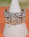 KELLY SILVER DIAMOND RING