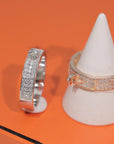 KELLY SILVER DIAMOND RING