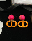 CD PEARL PINK GOLD EARRINGS