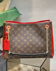 surene mm 36cm brown red monogram canvas