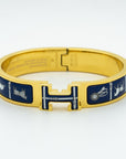 H BRACELET BLUE CERAMIC