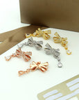 TILDA BOW CLASSIC DIAMOND DROP EARRINGS