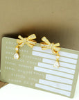 TILDA BOW CLASSIC DIAMOND DROP EARRINGS