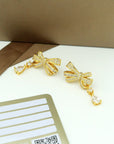 TILDA BOW CLASSIC DIAMOND DROP EARRINGS