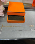 HM 18K ROSE GOLD DIAMOND PM EVER CHAINE D'ANCRE BRACELET ST
