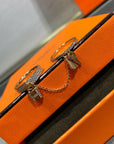 HM KELLY CLOCHETTE DOUBLE RING IN ROSE GOLD WITH DIAMONDS