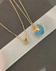 AMULETTE GOLD TURQUOISE NECKLACE