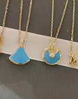 AMULETTE GOLD TURQUOISE NECKLACE
