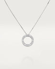 LOVE NECKLACE ADJUSTABLE SILVER