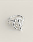 CROISETTE LARGE SILVER RING