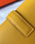 Hermes Jige Elan 29 Clutch In Yellow Epsom Leather