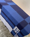 HM Avalon Throw Blanket Marine Wool Cashmere