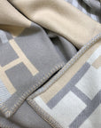 HM Ithaque Blanket Grey Wool Cashmere