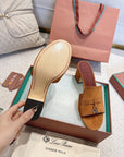 LP 25C Summer Charms Mules 55MM Kyoto Orange Suede 215032
