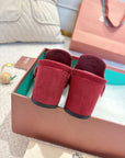 LP 25C Summer Charms Mules 55MM Merlot Pink Suede 215024