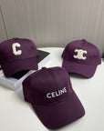 Celin Cap Dark Purple Cotton Twill Fabric 210444