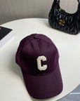 Celin Cap Dark Purple Cotton Twill Fabric 210444