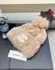 BEANIE HAT IN CAMEL BEIGE SOLF FLEECE 419713