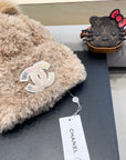 BEANIE HAT IN CAMEL BEIGE SOLF FLEECE 419713