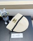 BEANIE HAT IN WHITE WOOL 419782