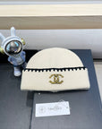BEANIE HAT IN WHITE WOOL 419782