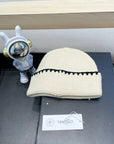 BEANIE HAT IN WHITE WOOL 419782