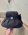 BOW BUCKET HAT BLACK 428186
