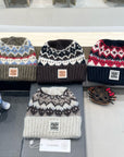 KNIT BEANIE HAT CHOCOLATE BROWN 428240