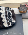 KNIT BEANIE HAT CHOCOLATE BROWN 428240